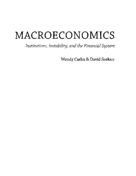 macroeconomics institutions instability and the Kindle Editon